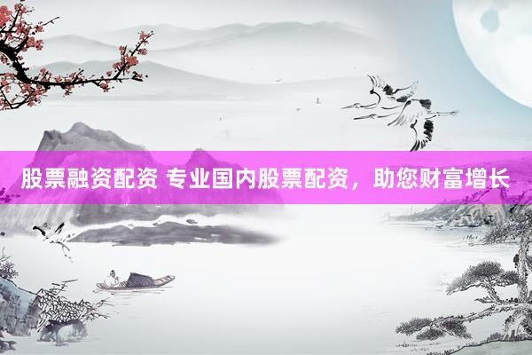 股票融资配资 专业国内股票配资，助您财富增长